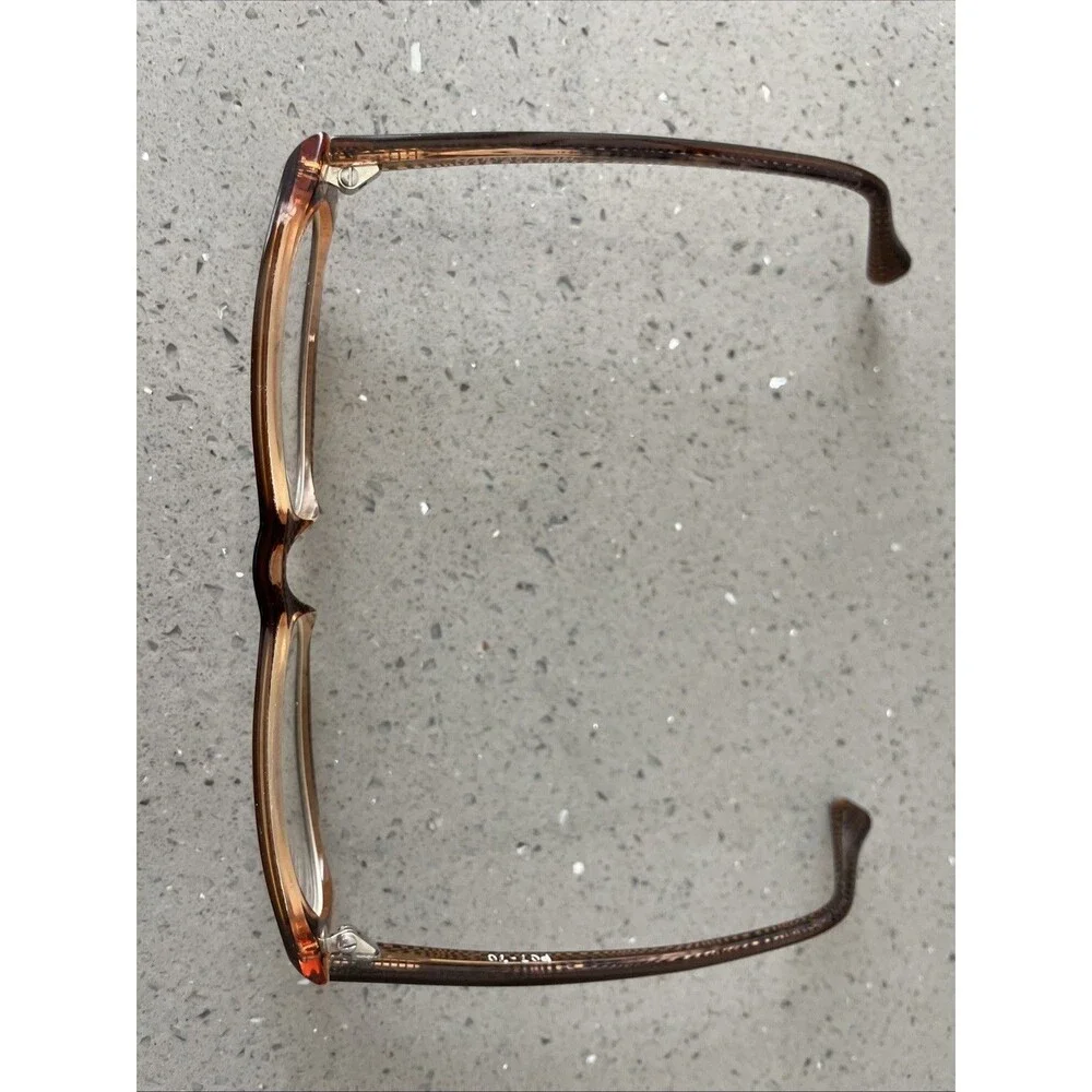 Maryam Zaim Eyeglasses Frames ONLY P07-70 Full Rim Brown Cat Eye